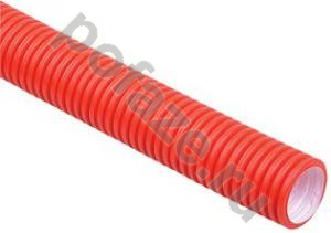 Труба гофрированная двустенная IEK 75мм ПНД/ПВД, с зондом, красный (50м)