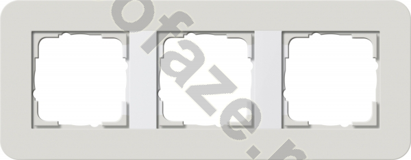 Рамка Gira E3 3 поста, серый IP20