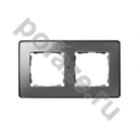 Simon 82 Detail 2 поста, алюминий IP20