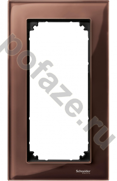 Рамка Schneider Electric Merten SM M-Elegance 1 пост, коричневый IP20