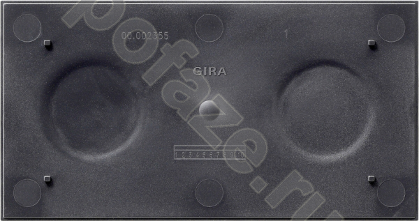 Рамка Gira E2 1 пост, черный IP20