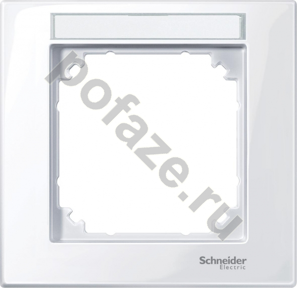 Рамка Schneider Electric Merten SM M-Plan 1 пост, белый IP20