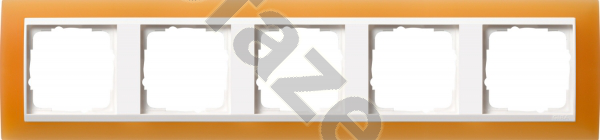 Рамка Gira EV 5 постов, оранжевый IP20