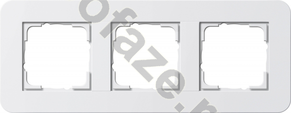 Gira E3 3 поста, белый IP20