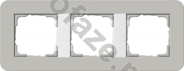Рамка Gira E3 3 поста, серый IP20