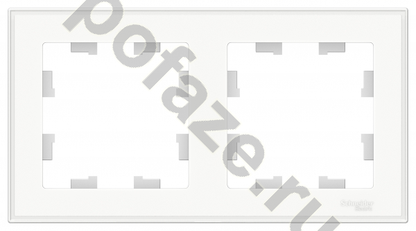Рамка Schneider Electric AtlasDesign Art Бел 2 поста, белый IP20