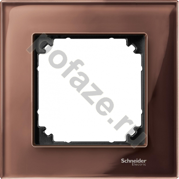 Рамка Schneider Electric Merten SM M-Elegance 1 пост, коричневый IP20