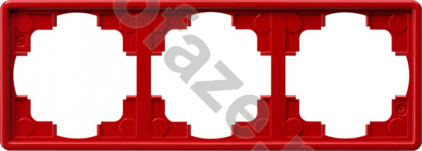 Рамка Gira S-Color 3 поста, красный IP20