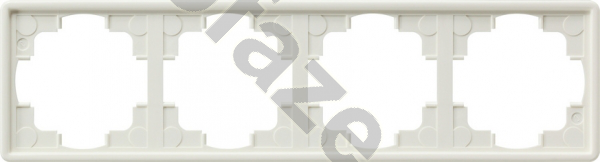 Рамка Gira S-Color 4 поста, белый IP20