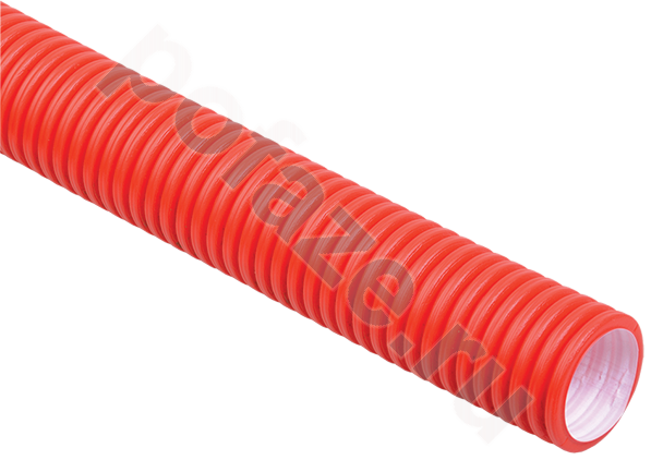Труба гофрированная двустенная IEK 50мм ПНД/ПВД, красный (50м)
