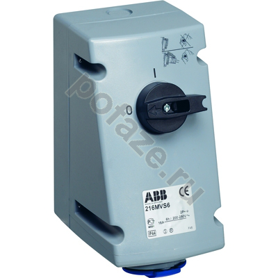 ABB CEWE 16А 2П+З 230В 6ч IP44