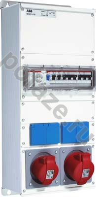 Бокс с розетками ABB M32/2JFB CTFL IP44