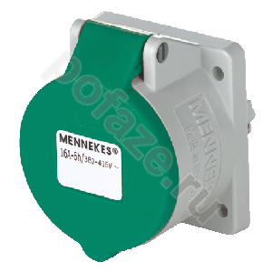 Розетка панельная Mennekes 16А 4П 50-500В 2ч IP44