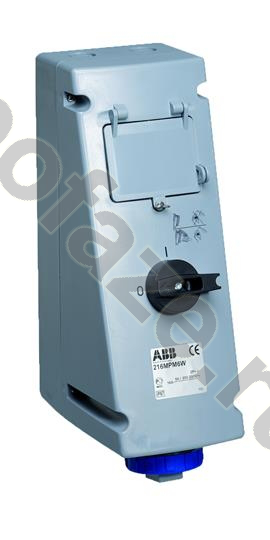 Розетка с рубильником ABB 332MPM4W 32А 3П+З 110В 4ч IP67