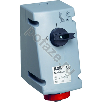 ABB 332MVS6W 32А 3П+З 400-440В 6ч IP67