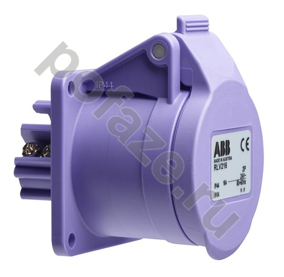 Розетка стационарная ABB CUGT216-12 16А 2П 40-50В 6ч IP44