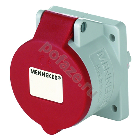 Розетка панельная Mennekes 32А 4П 400В 6ч IP44