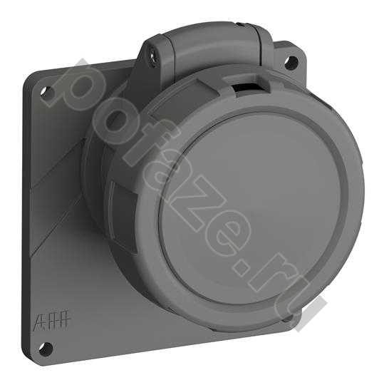 Розетка панельная ABB 216ERU1W 16А 2П+З 1ч IP67