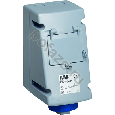 Розетка стационарная ABB 232RP6W 32А 2П+З 230В 6ч IP67