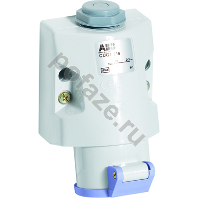 Розетка стационарная ABB CUGT216-10 16А 2П 20-25В 10ч IP44