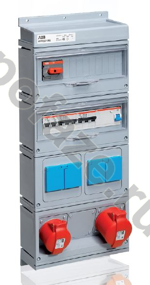 Бокс с розетками ABB MPR32/1MS IP44