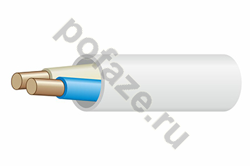 Кабель силовой ВВГ-П 2х1.5 белый