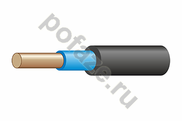 Кабель силовой ВВГнг-LS 1х10 голубой