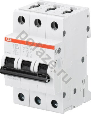 Автоматический выключатель ABB S203 3П 8А (Z) 6кА