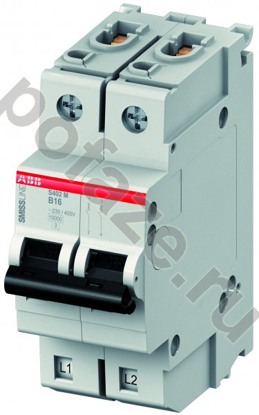Автоматический выключатель ABB S402E 2П 13А (B) 6кА