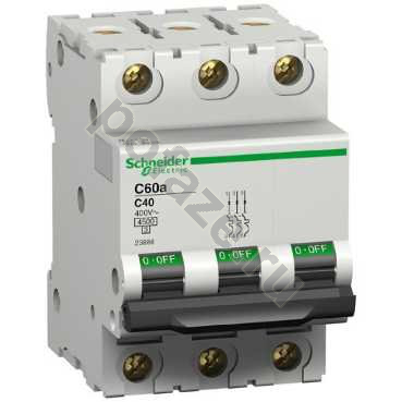 Автоматический выключатель Schneider Electric iK60 3П 20А (C) 4.5кА