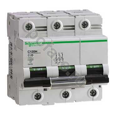 Автоматический выключатель Schneider Electric C120H 3П 10А (D) 15кА