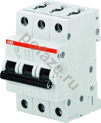 Автоматический выключатель ABB S203 3П 50А (D) 6кА