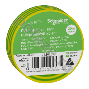 Schneider Electric OptiLine 45 19мм 20м, желто-зеленый