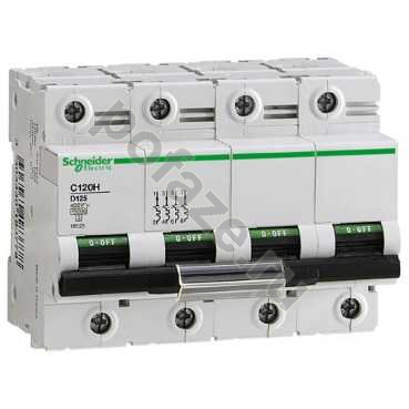 Автоматический выключатель Schneider Electric C120H 4П 40А (D) 15кА