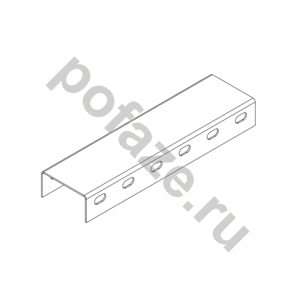 Профиль U-образный монтажный Ostec 80х40х3000 (2.5мм)