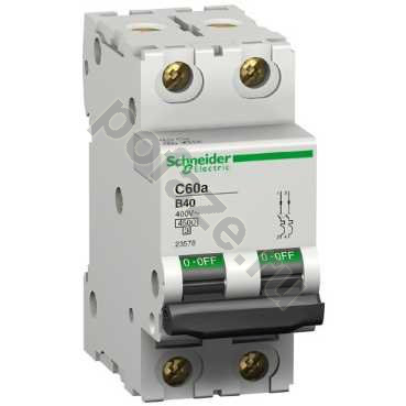 Автоматический выключатель Schneider Electric iC60N 1П+Н 20А (B) 4.5кА