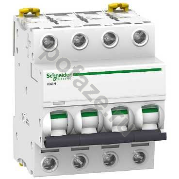 Автоматический выключатель Schneider Electric Acti 9 iC60H 4П 0.5А (D) 10кА