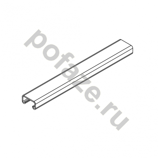 Монтажный профиль Ostec СТРАТ 41х41х3000 (2мм), нерж. сталь