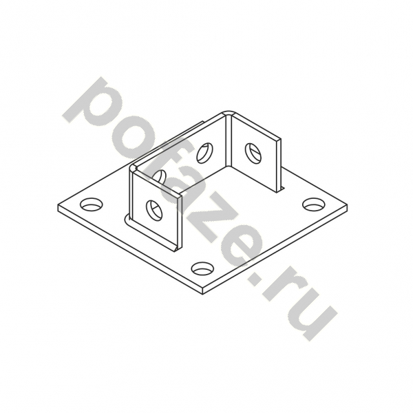 Плита двухканальная к полу Ostec