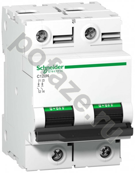 Автоматический выключатель Schneider Electric Acti 9 C120N 2П 63А (C) 10кА