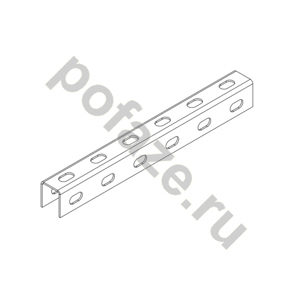 Профиль U-образный монтажный Ostec 30х35х3000 (1.5мм)