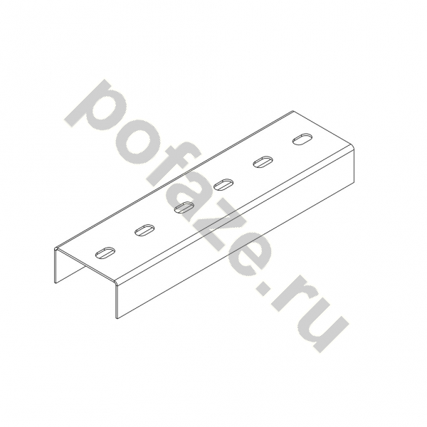 Профиль U-образный монтажный Ostec 80х40х3000 (2мм)