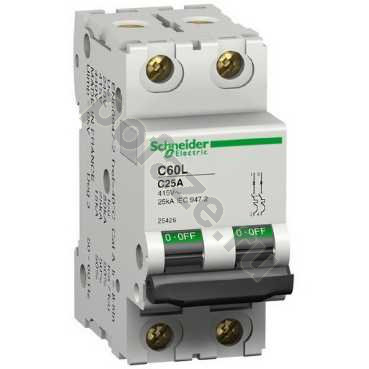 Автоматический выключатель Schneider Electric iC60L 1П+Н 10А (C) 50кА