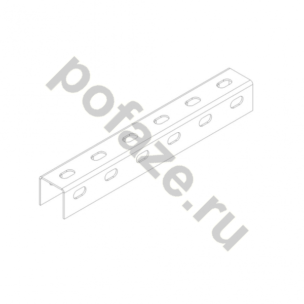 Профиль U-образный монтажный Ostec 40х40х3000 (2мм)
