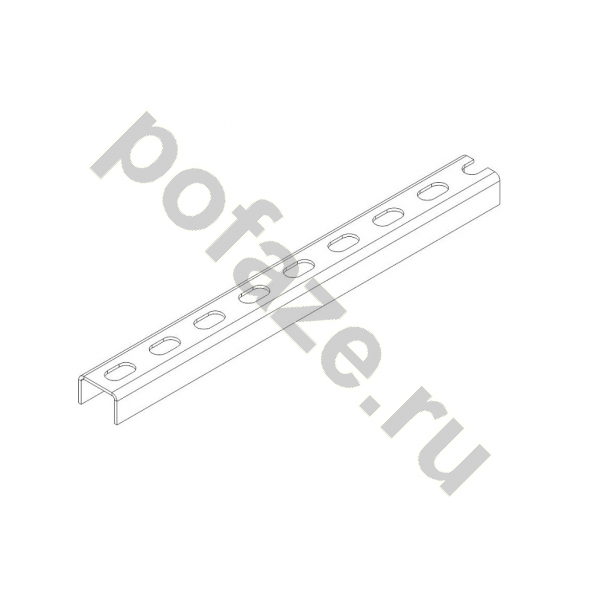 Профиль U-образный монтажный Ostec 30х30х3000 (2.5мм)
