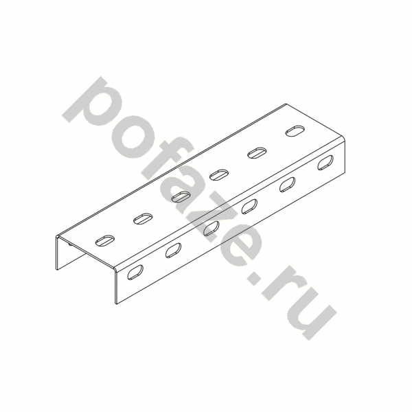 Профиль U-образный монтажный Ostec 70х40х3000 (2мм)