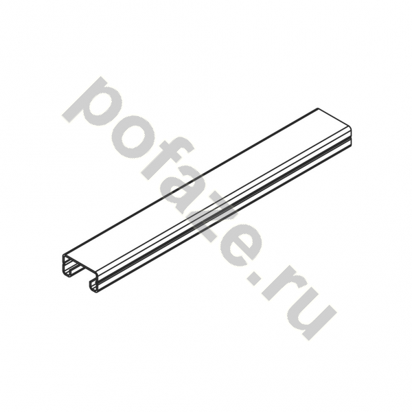 Монтажный профиль Ostec СТРАТ 41х41х3000 (1.5мм), нерж. сталь