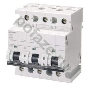 Автоматический выключатель Siemens 3П 100А (D) 10кА