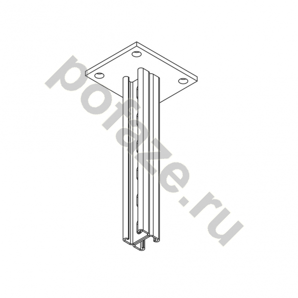 Стойка потолочная сварная Ostec СТРАТ 600х41х21