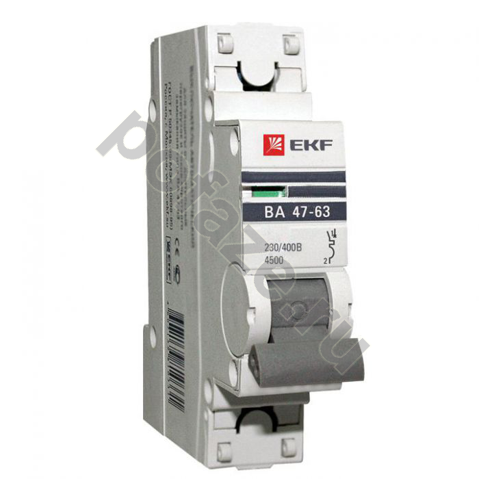 Автоматический выключатель EKF ВА 47-63 PROxima 1П 8А (C) 4.5кА